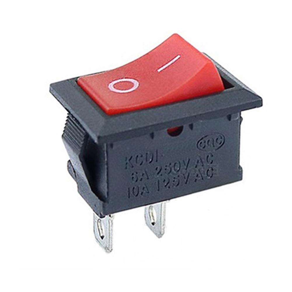Boat Rocker Switch SPST Rocker Switch Automotive Accessories Compact Design 2-pin ON-OFF Single Pole SPST 125VAC 6A