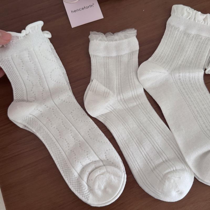 Women's Summer Mesh Breathable Sweat Resistant Pilling Pile Socks