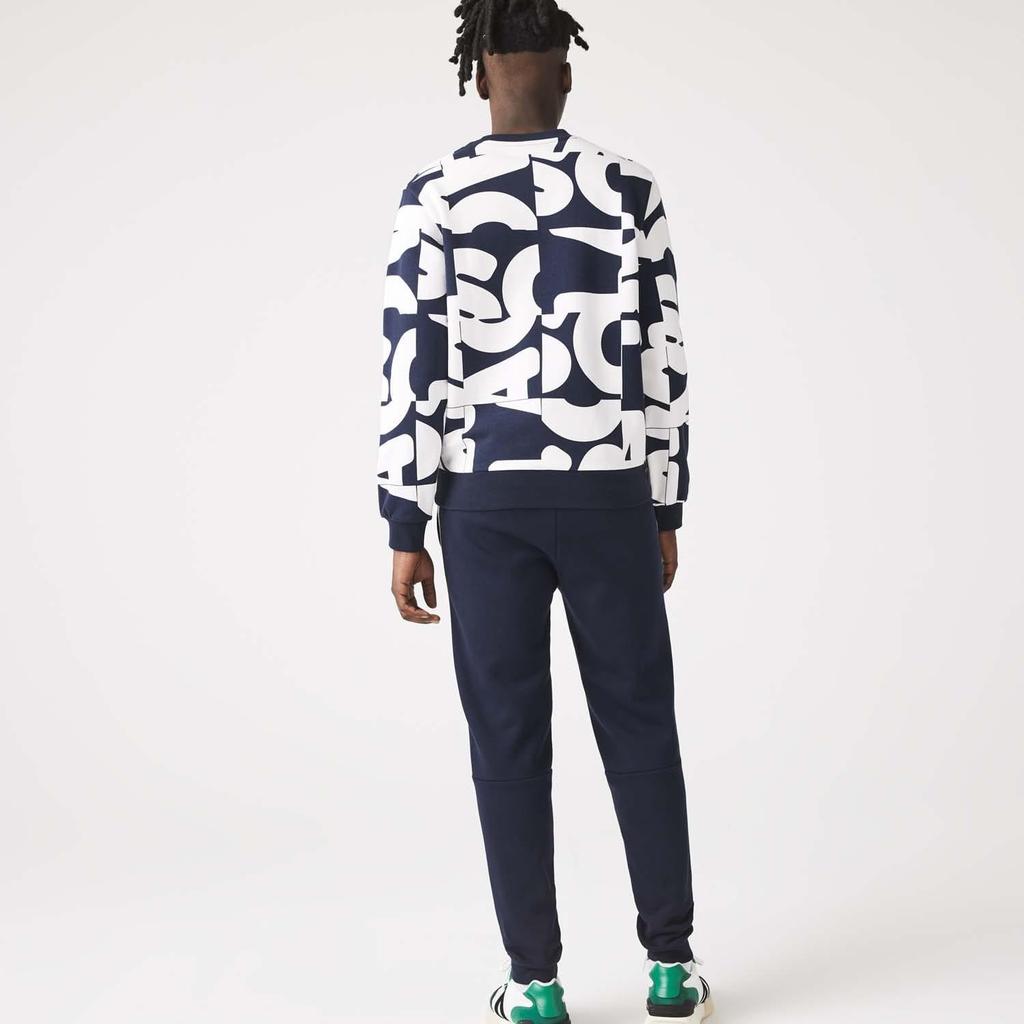 Lacoste Mens Branded Tape Jogging Bottoms