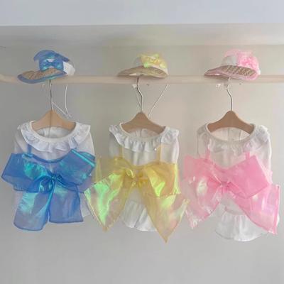 Spring and Summer Teddy Than Bear Big Bow Dress Spring and Summer Breathable Princess Dress Pet Cat Dog Clothes