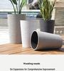 Nordic Extra Large Faux Ceramic Flower Pot for Living Room/Balcony