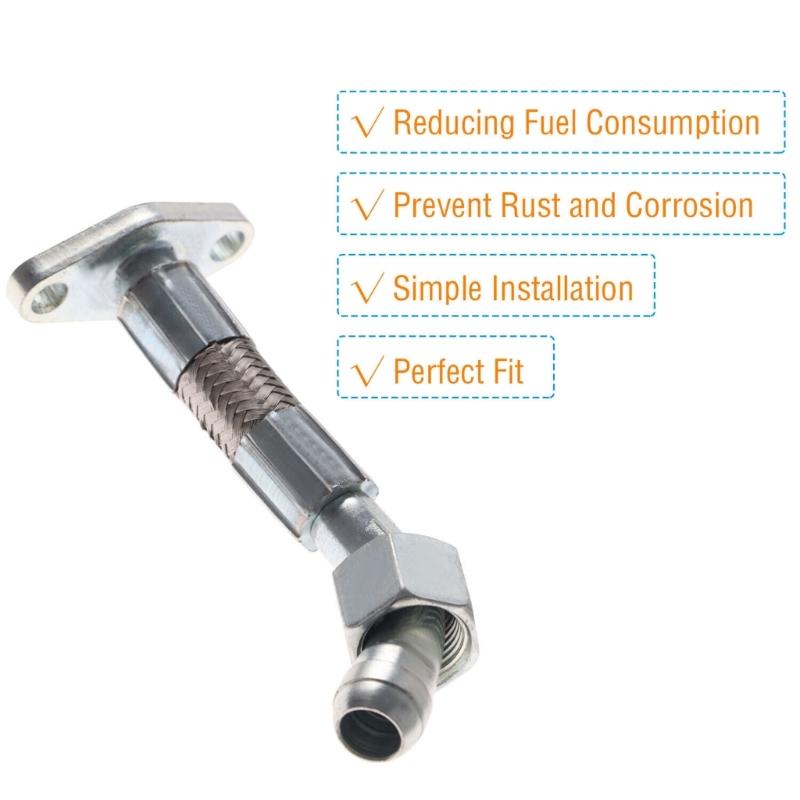 Oil Return Pipe Tube for Golf 038145736C Replacement Engine Turbocharger Oil Return Hose