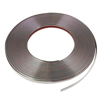 5m exterior carro chrome corpo tira pára-choques porta automática janela moldagem protetora estilo guarnição adesivo tira decorativa