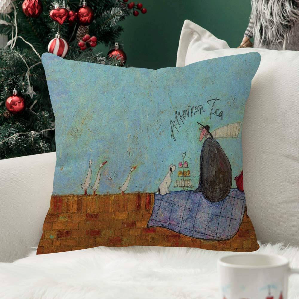 SSam Toft Retro Nostalgia Pillow Cover Soft Decor Throw Pillow Case xcm Couch Home Decor for Living Room Sofa Party Gift