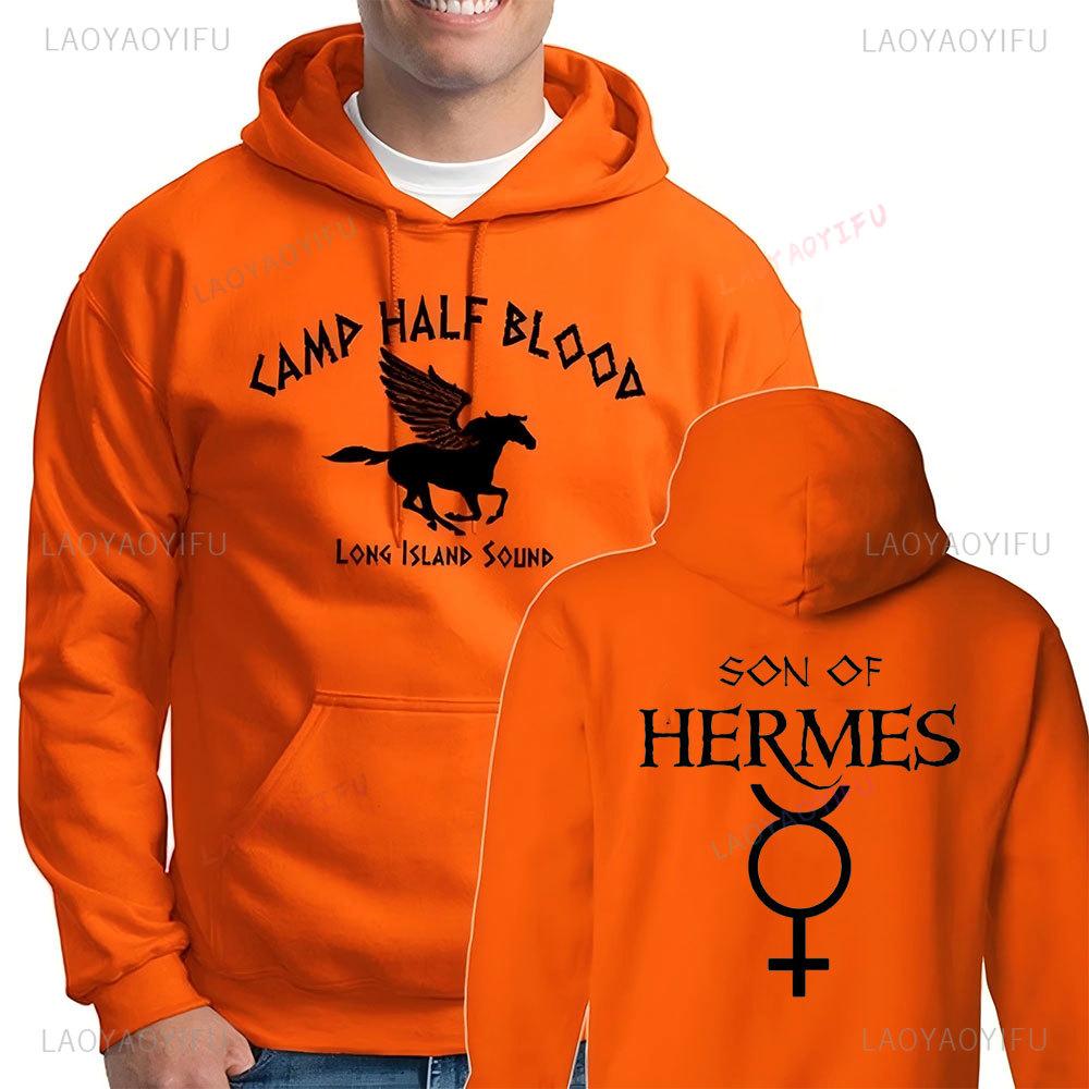 

Camp Half Blood Hoodie Percy Jackson Halloween Sweatshirt Double Sided Printing Men Women Casual Sweatshirts Streetwear Hoodies 3XL