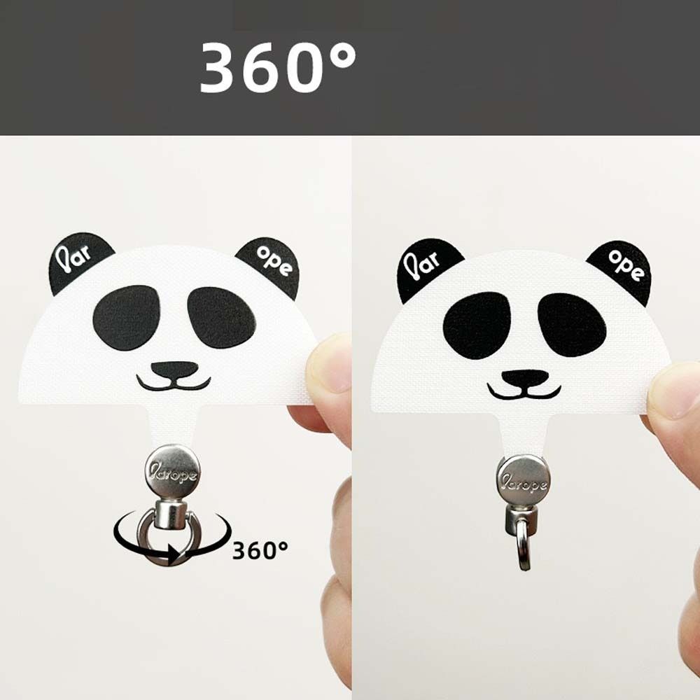 Kreslená Panda Držák na Telefon Bezpečnostní Konektor Šňůrka na Mobil Náplast Popruhy na Telefon