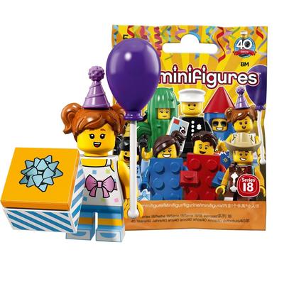 LEGO Minifigure Series 18 Birthday Party Girl [Unopened] | LEGO Collectable Minifigures Series 18 Birthday Party Girl [71021-6]
