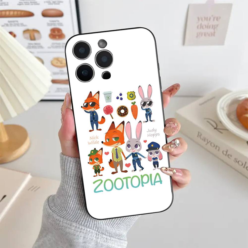 z-zootopia-a  Phone Case Silicone Soft For iPhone 17 Air 16 15 14 13 12 11 Plus Pro Max Plus