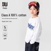 Duoduojia Boys' Casual Pure Cotton Long-Sleeve Printed T-Shirt