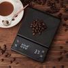 Electronic Coffee Scale with Silicone Pad Digital Food Scale with Timer High-precision Portable Kitchen Baking Cooking Tool 3kg