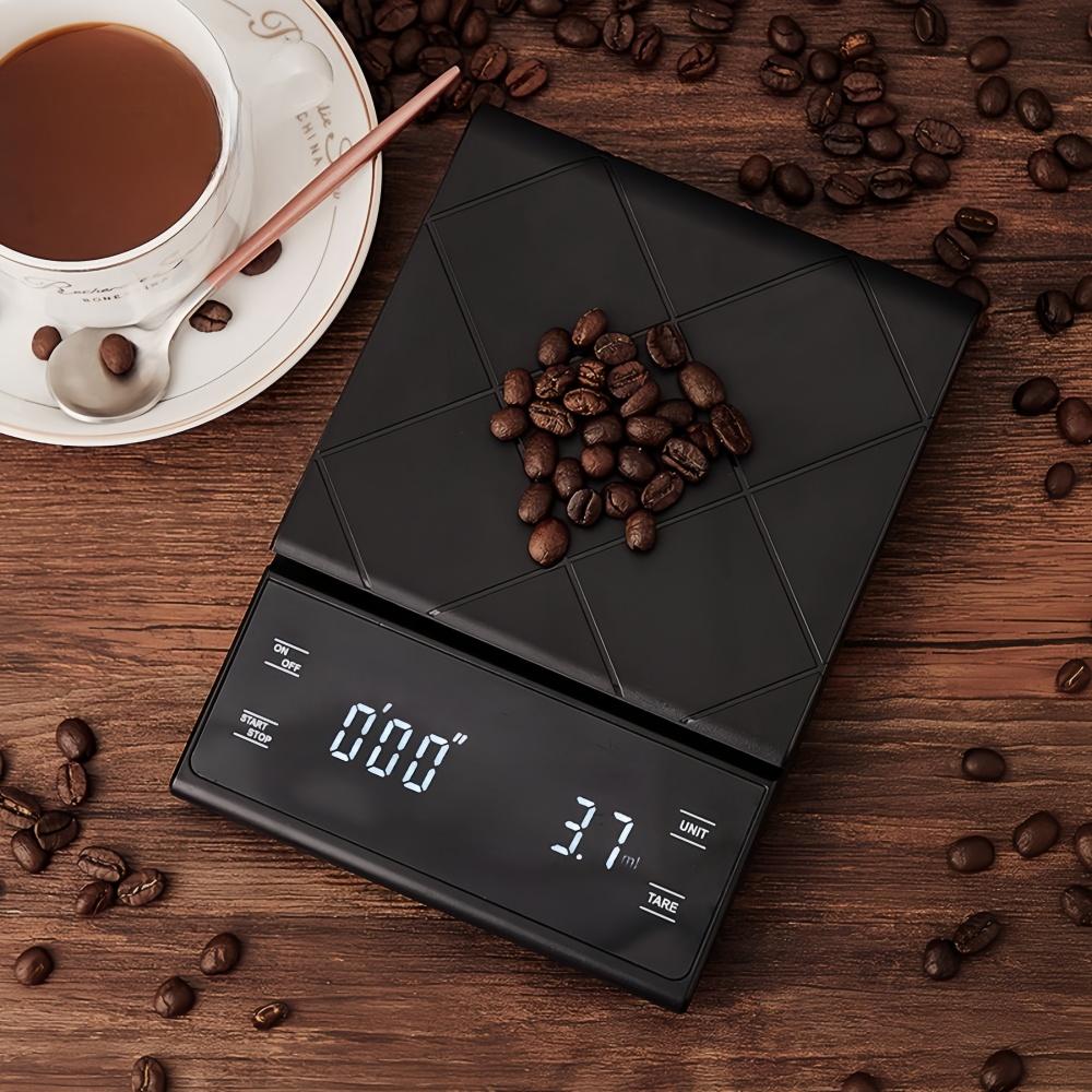 Electronic Coffee Scale with Silicone Pad Digital Food Scale with Timer High-precision Portable Kitchen Baking Cooking Tool 3kg