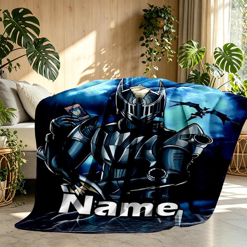 Personalisierte Knight Rider Druckdecke mit individuellem Namen, Heimdekoration, Schlafzimmer, Sofa, Camping, Couch, Geschenke für Geburtstag WeihnachtenEnthusiasten