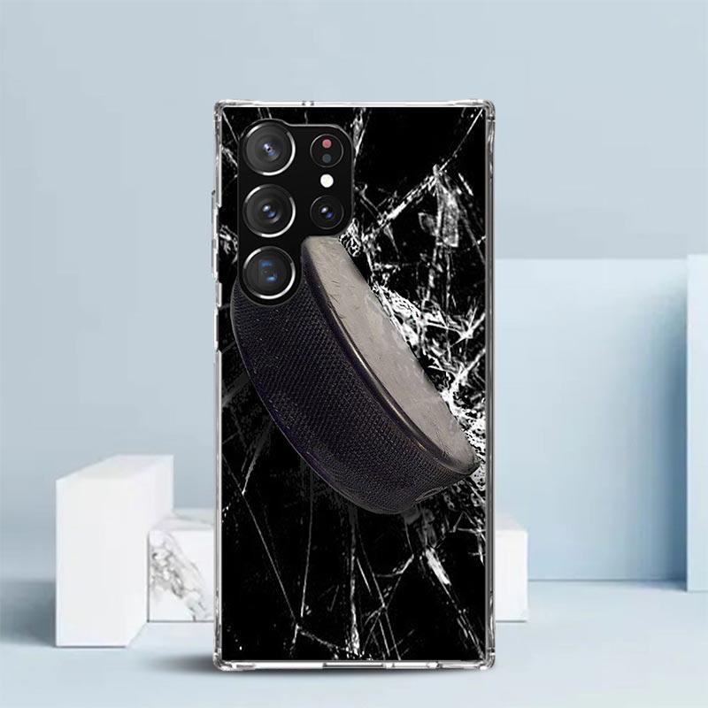Ice Hockey Rink Sport Phone Case For Samsung Galaxy S24 S25 Edge S26 Ultra S22 S23 Plus S21 + S20 FE Soft TPU Back Cover Galaxy