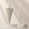 Extra Large Double Person 24-Rib Umbrella with Color-Matched Design and Long Handle