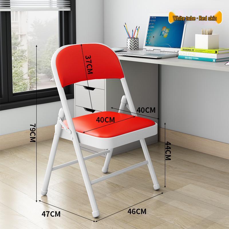 Modern Minimalist Folding Armchair with Backrest - Comfortable, Portable Chair for Dorms & Bedrooms