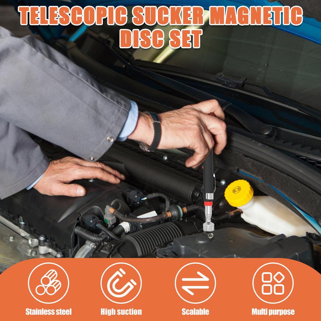 Telescopic Magnetic Pen Extendable Pickup Rod Stick Portable Magnet Pick Up Tool for Picking Up Screws Nut Bol Metall Schraub
