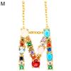 BLUELANS NECKLACE Wonderful English Letters Chain Necklace Jewelry Cubic 26 Pendant Women Present