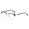 Transparent Gray Square Prescription Glasses With Anti Blue Light Photochromic Lenses For Eye Protection