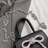 Bow Design Solid Color Mini Shoulder Bag Pu Leather Flap Crossbody Bags For Women 2024  Female Chain Purse And Handbags
