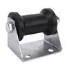 4 Inch Boat Trailer Roller with Panel Bracket Rubber Keel Roller Assembly Kit for Boat Yachts Ships