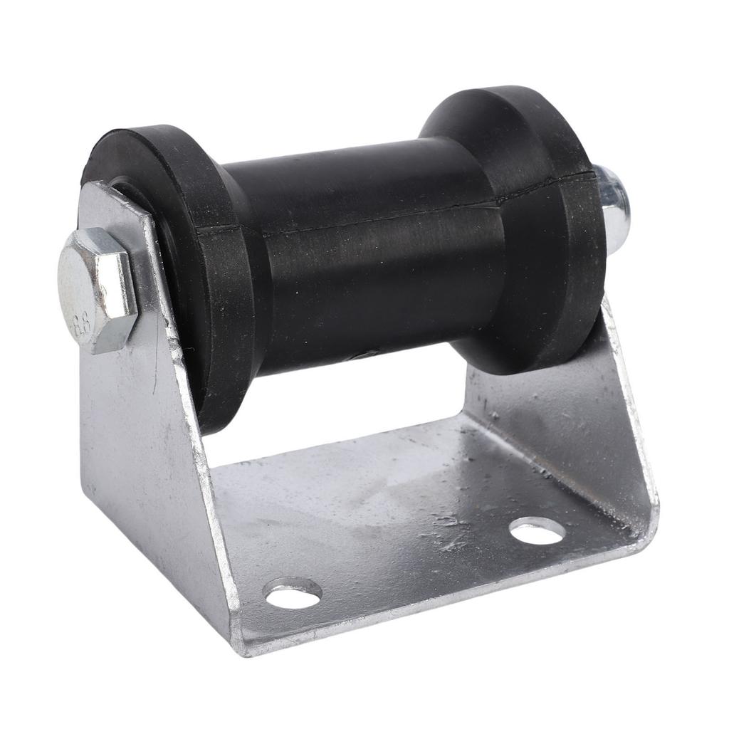 4 Inch Boat Trailer Roller with Panel Bracket Rubber Keel Roller Assembly Kit for Boat Yachts Ships