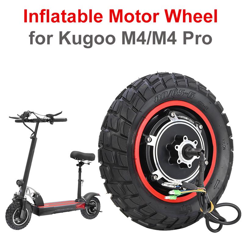 Замена двигателя 48 В 500 Вт для электрического скутера Kugoo M4/M4PRO, 10-дюймовая надувная шина, заднее колесо