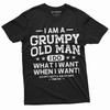 Herren T-Shirt 'Grummeliger alter Mann Frag meine Frau Lustig' Geschenk für Papa Opa Shirt Unisex T-Shirt