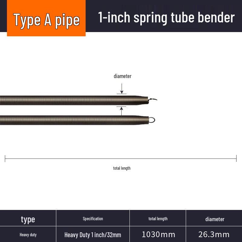 Handmatige Buigtang met 1,5m Buigveer voor Elektricien PVC Leiding, 3/8", 1/2", 3/4" Buigveer voor Koperen Buis.