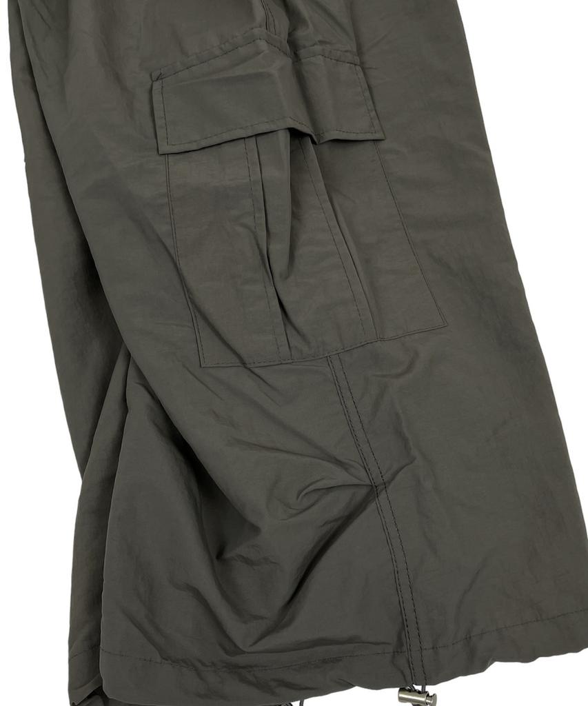 SK8ER ROCK Nylon Cargo Wide Long Half Pants Dimgray