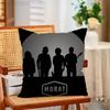 MMorat Band Pillow Case Plush Pillow Cases Home Decoration Pillow Cover for Sofa Bed Chair Living Room
