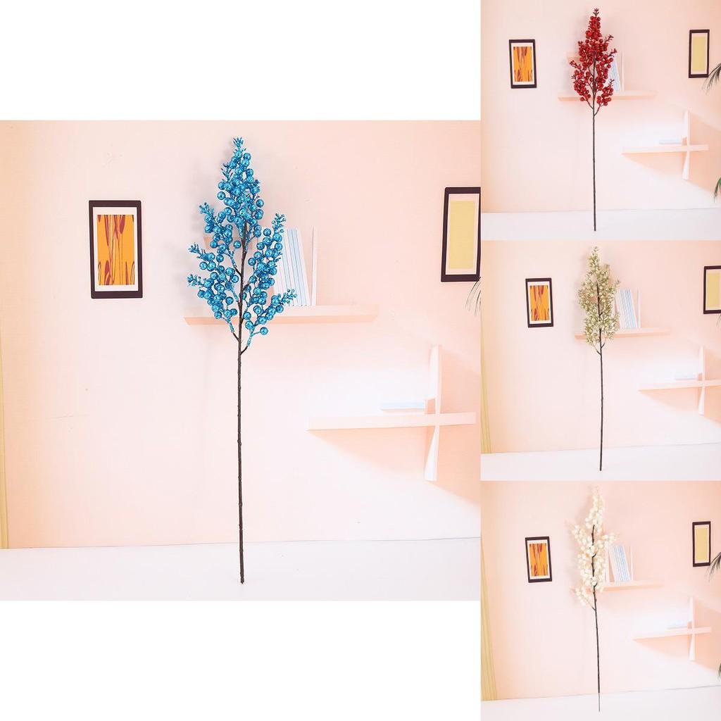 Weihnachtsbeere Vintage Kunstblumen-Dekor mit goldenen Akzenten für festliche Heimdekoration