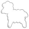 Steel Sheep Cookie Cutter 5 Cm