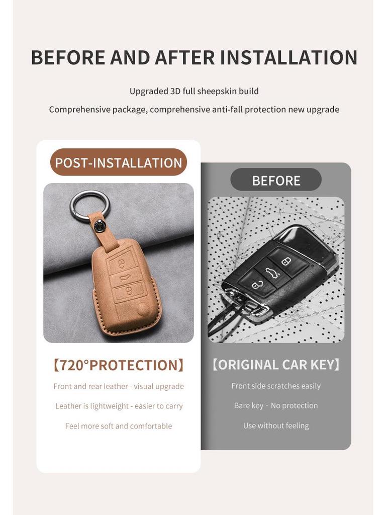 Compatible Key Case for Volkswagen Lavida, Tharu, Tiguan L, T-Cross, Bora, Tayron (25 Models)