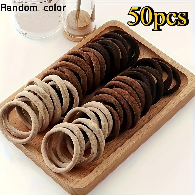 

50 шт. Богемная повязка для волос - Нескользящая эластичная повязка для волос с блестящей прозрачной пластиковой коробкой для хранения, смешанные цвета 50 packs