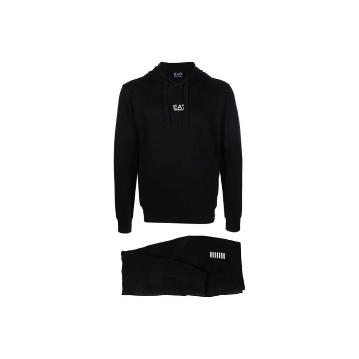 Emporio Armani EA7 Худи с принтом логотипа-буквы Комплект Мужские худи Черный 8NPV81-PJ05Z-1200 M