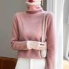 Women's Stylish Color Block Turtleneck Sweater, Fake Two-Piece Long Sleeve Knit Warm Base Layer Top