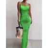 Tailored and Tight Long Dress with Camisole Sling Slim Fit Skinny Long Dress