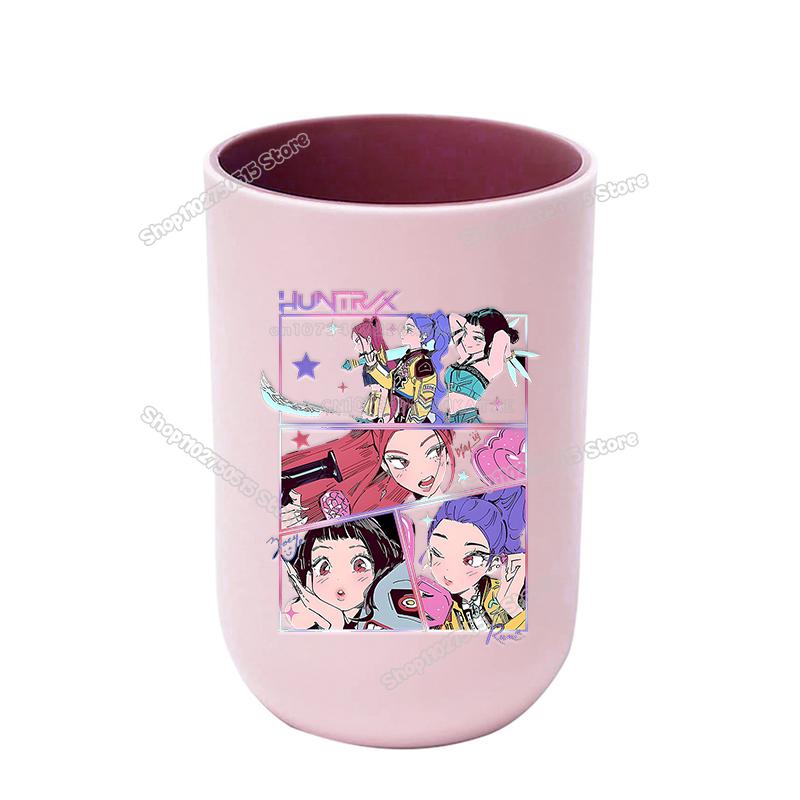 Perfekte KPop Dämonenjäger Kinder Zahnbürstenbecher Niedliche Mädchen Mundspülbecher Zahnbürstenbecher Trinkgeschirr Badezimmer Zahnbürstenhalter