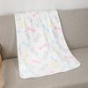 Warm Flannel Pet Blanket for Cats and Dogs Thickened Paw Print Cozy All Season 3 Sizes