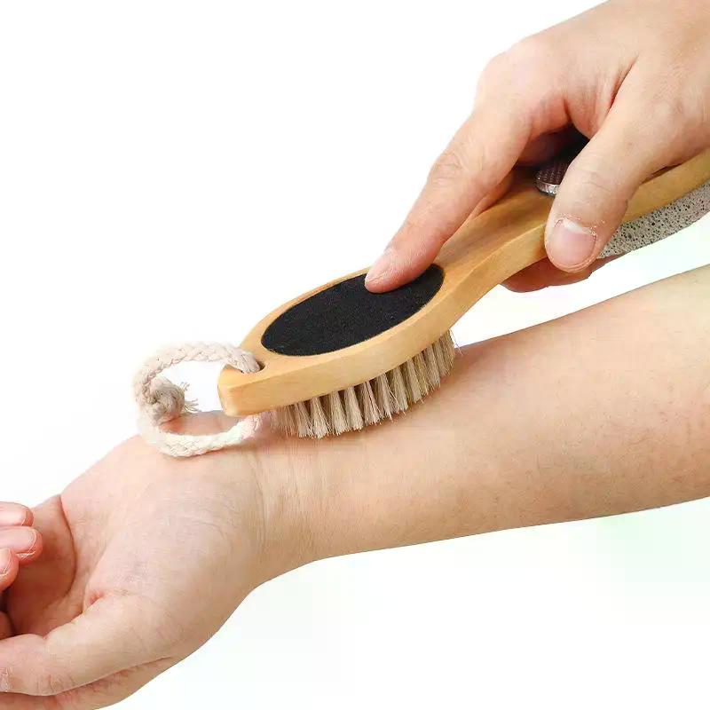 1/2PCS 4-in-1 Foot File Callus Remover Foot Care Tool Foot Pumice Stone Dead Skin Remover Brush Cuticles Nails