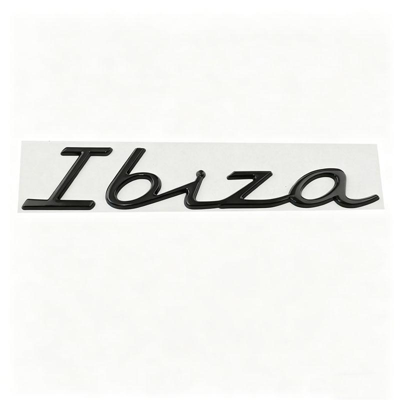 3D Metal Ibiza Car Letter Stickers Rear Trunk Emblem Accessories