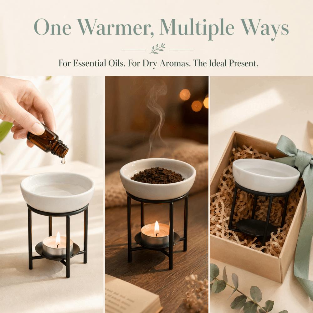 Black Iron Wax Melt Warmer 3.15x2.17in Home Fragrance Container  SPA Salon Furnishing