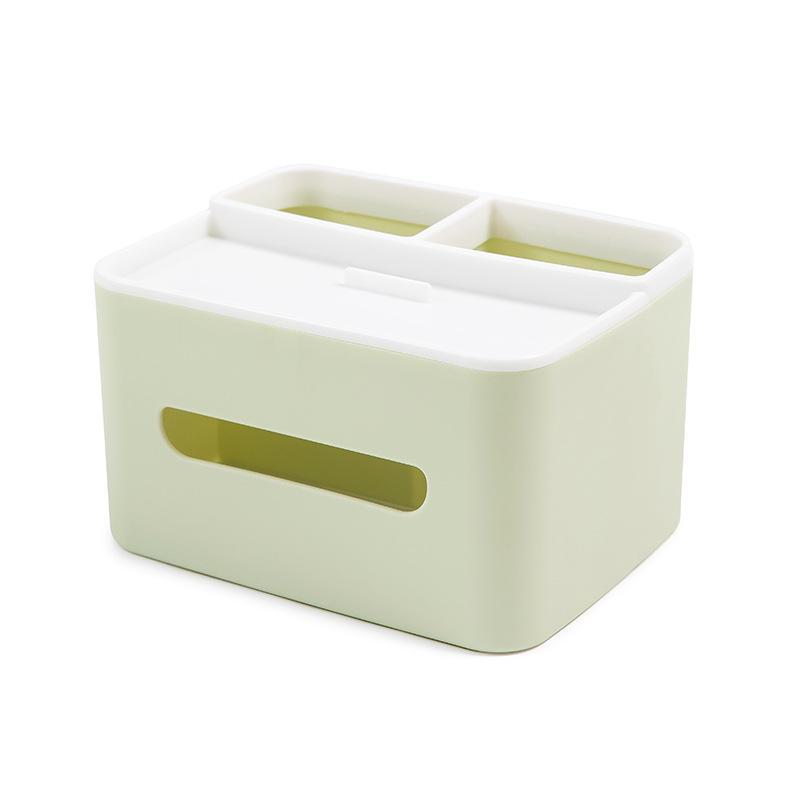 Desktop Remote Control and Tissue Storage Box: Dust-Proof, Simple, Creative, Multi-Functional Organizer for Living Room Coffee Table