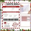 20pcs/Pack,Santa Claus Shipping Label Stickers,Santa Elf Express Mail Tags,Christmas Packaging Box Bag Party Gift Wrapping Label