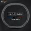 Leather Car Steering Wheel Cover for Citroen e-C3 C3 Aircross 2024 2025 Non-slip Auto Interior Accessories