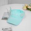 Summer children's fashion open-top sun hat, cute cartoon large brim, UV protection, breathable baby sun hat