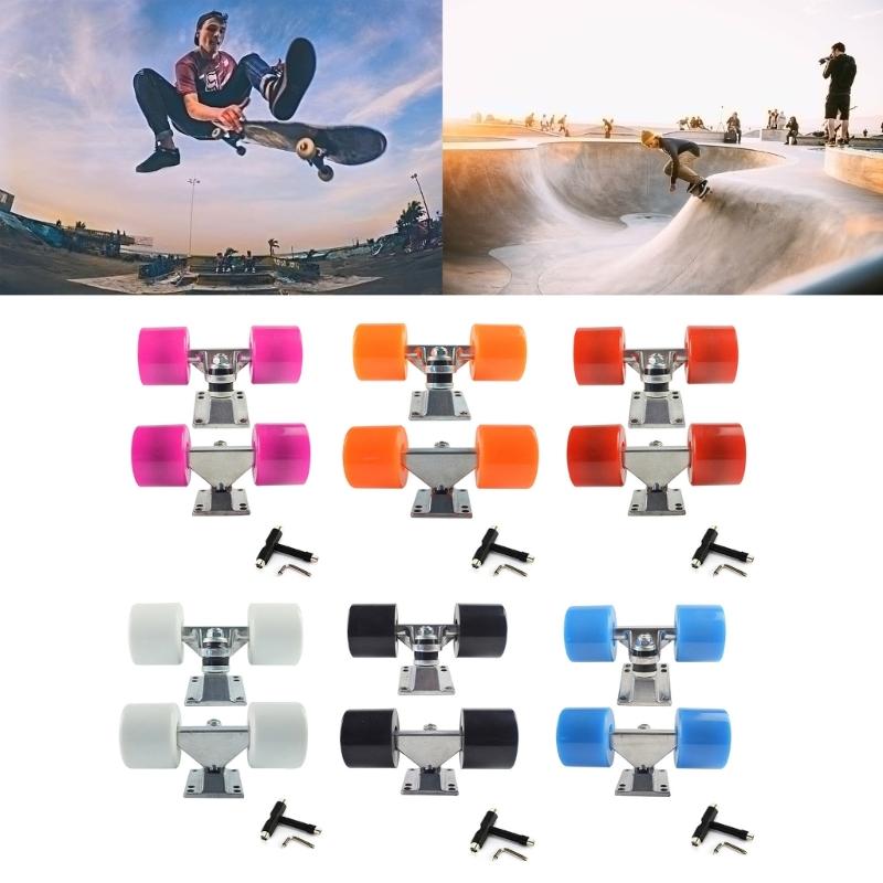 Skateboards Truck and PU Wheel Skateboards Wheel Bracket Professional Bridge Skate Board Bracket Wheel Sturdys Base