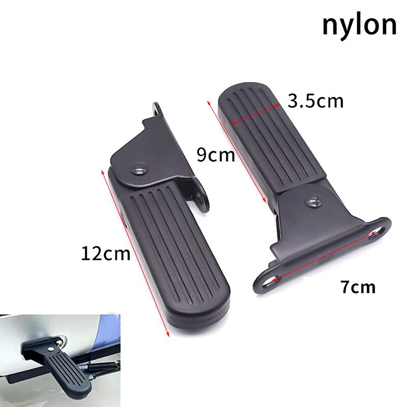 1 Pair Helpful Stable Seats Treadle Anti-Rust Universal Bike Rear Pedals Plastic Convenient Bicycle Rear Seat Pedal Folding Bike