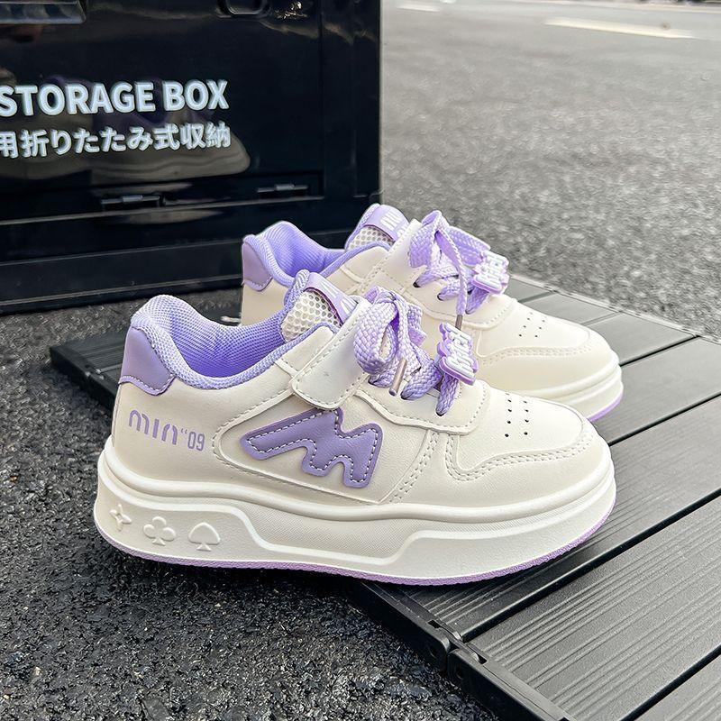 

Children s board shoes spring and autumn girls sports shoes 2025 new children s soft-soled casual shoes breathable student white shoes tide 26 yards inner length is about 16.5 cm