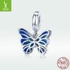 Ziyun S925 Silver Butterfly Pendant Beads for DIY Bracelet